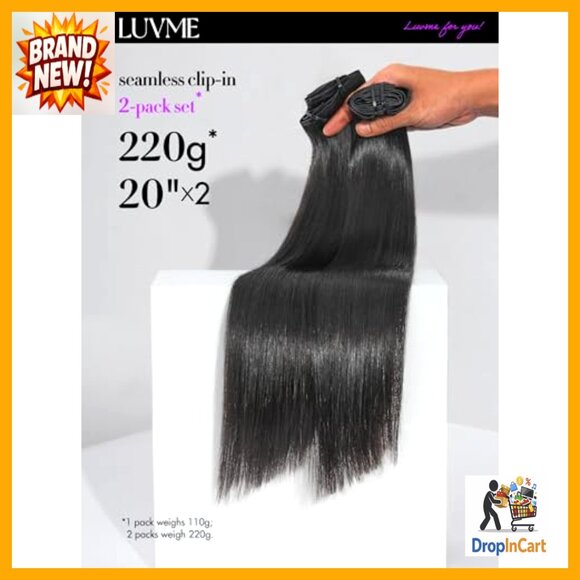 Seamless Clip In Human Hair Extensions 18 Inch 220g 12Pcs Full Volume Daily Wear